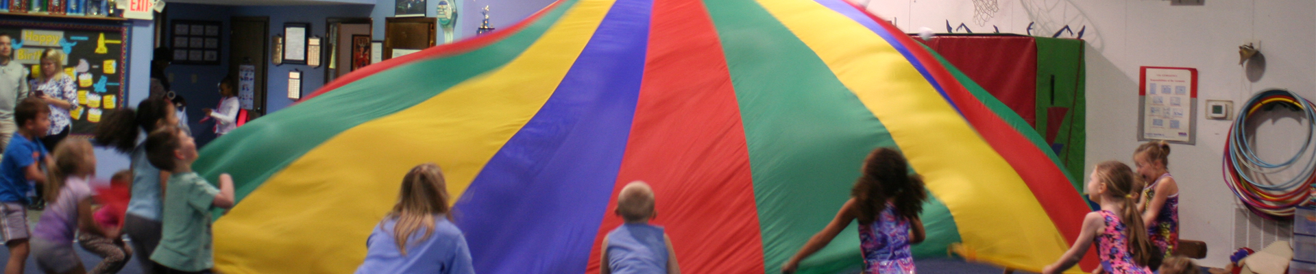 Children playing in the gym